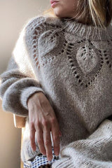 Chunky Dahlia Sweater von LeKnit - Wollpaket | 100% BABYALPACA |