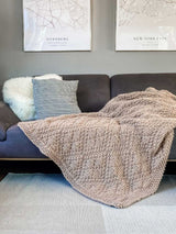 Strickanleitung Minto Strickdecke