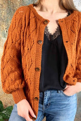 Leaf Cardigan by The Knit Stitch - wool package