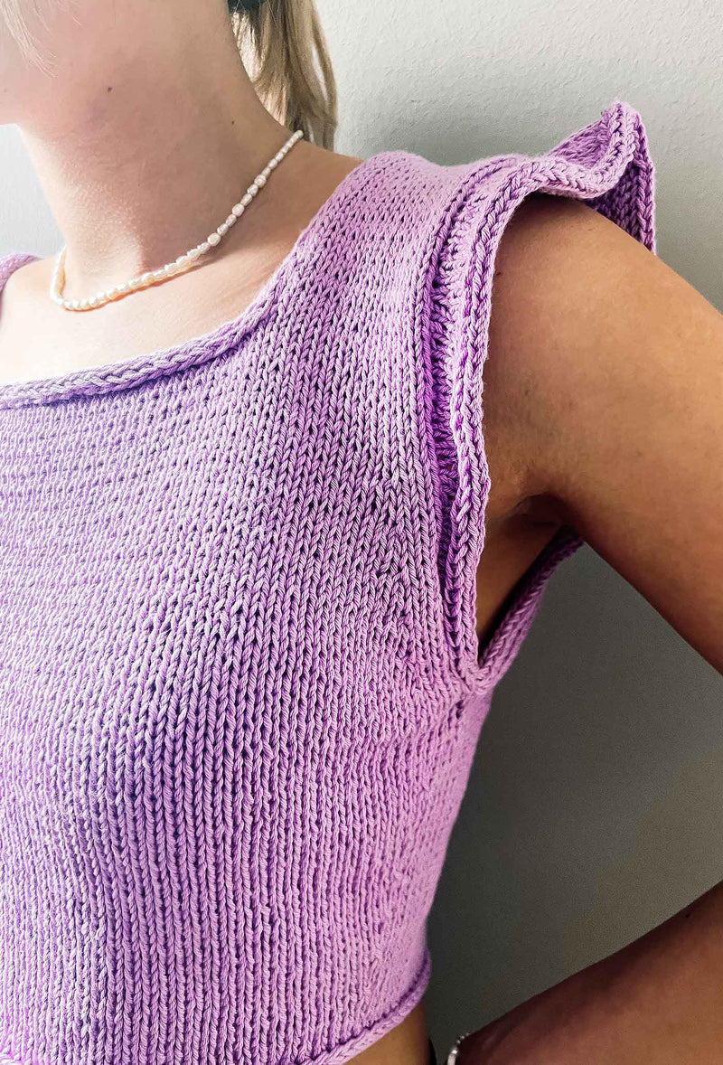 Summerfrills Tee (Strickset) - Cropped Version