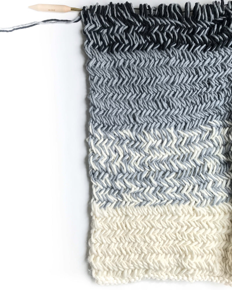 Decke stricken | Strickdecke St. Petersburg Knitloop