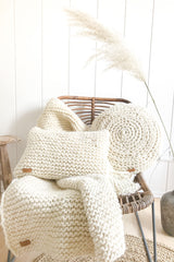 Chunky Strickdecke (Strickset)
