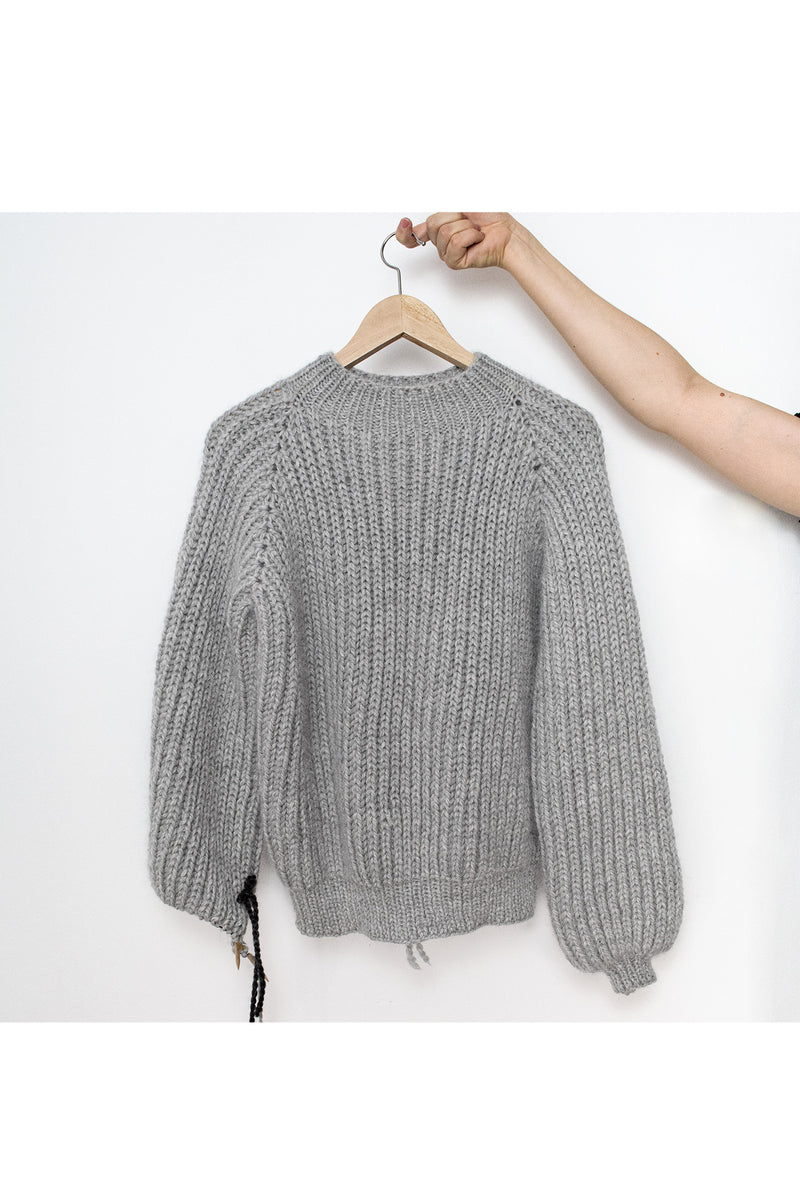 Helsinki Sweater Strickset |KNITLOOP - Patentmuster-Pullover stricken 